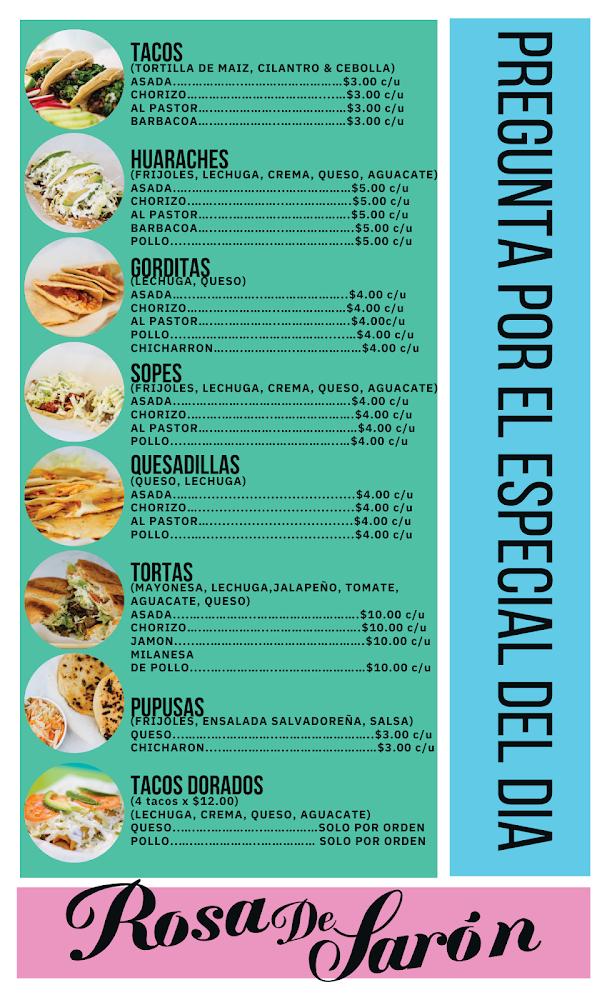 Rosa de Saron Mexican Taqueria Menu image 2