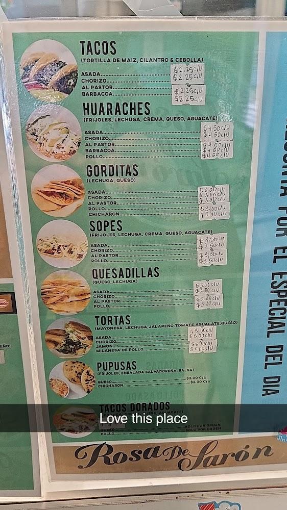 Rosa de Saron Mexican Taqueria Menu image 3